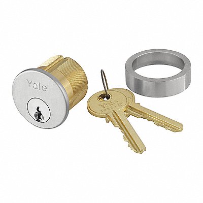 YALE 2553118626SCHC Mortise Cylinder Satin Chrome Finish