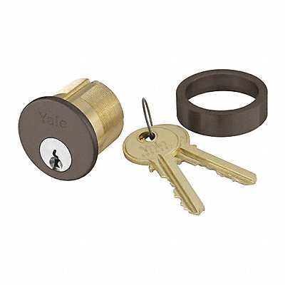 YALE 2153118613EPARAKR Rim Cylinder Dark Bronze Finish Grade 1