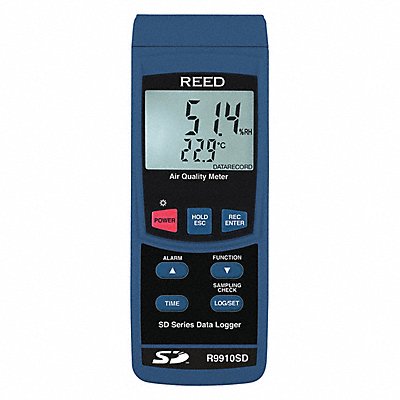 REED INSTRUMENTS R9910SD Indoor Air Analyzer 32 F to 122F LCD