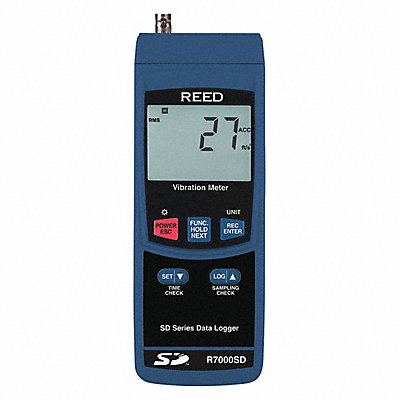 REED INSTRUMENTS R7000SD Vibration Meter +/-5%Acc LCD