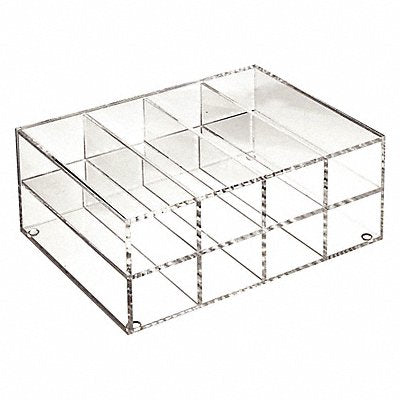 HEATHROW SCIENTIFIC HS23263B Storage Rack 8 Compartments 4-13/16 H