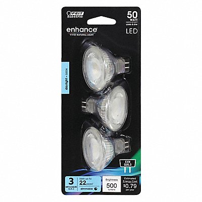 FEIT ELECTRIC BPEXN950CA3 LED 6.6 W MR16 2-Pin (GU5.3) PK3