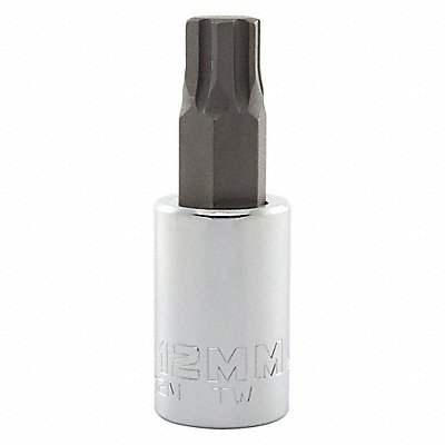 PROTO J5441R12M Socket Bit Steel 1/2 in TpSz 12 mm