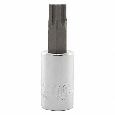 PROTO J5441R716 Socket Bit Steel 1/2 in TpSz 7/16 in
