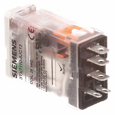 SIEMENS 3TX71105JC03 Plug-In Relay 24V DC 15 A 5 Pins
