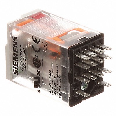 SIEMENS 3TX71113PC13 Plug-In Relay 24V AC 6 A 14 Pins