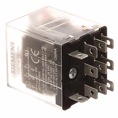 SIEMENS 3TX71165FC03C Plug-In Relay 24V DC 15 A 11 Pins