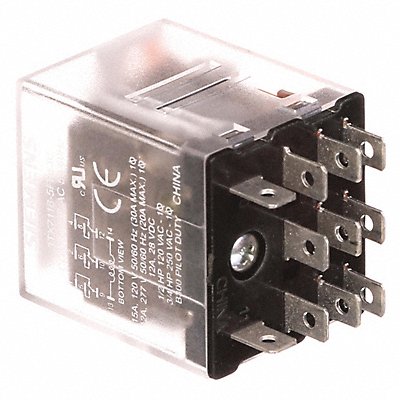 SIEMENS 3TX71165FF13C Plug-In Relay 120V AC 15 A 11 Pins