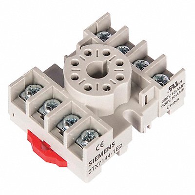 SIEMENS 3TX71441E2 Relay Socket Screw Clamp 8 Pins