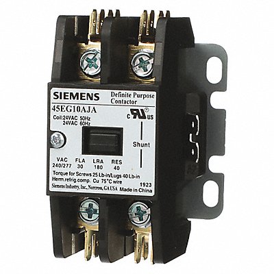 SIEMENS 45EG10AHA Definite Purpose Contactor 220/208-240VAC 3P 75A