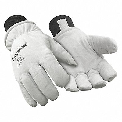 REFRIGIWEAR 0253RWHTLAR Leather Gloves White L PR