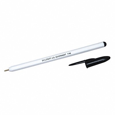 ABILITY ONE 7520010000000 Ballpoint Pens 0.7mm Tip Black Ink PK12