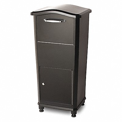 ARCHITECTURAL MAILBOXES 6900B10 Mail Drop Box 1 Door Black 37-15/64 H
