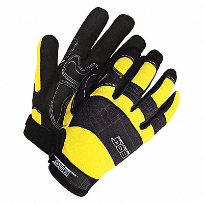 BDG 20110605YXLK VF Mech Gloves Blk/Yellow XL 56LC48 PR