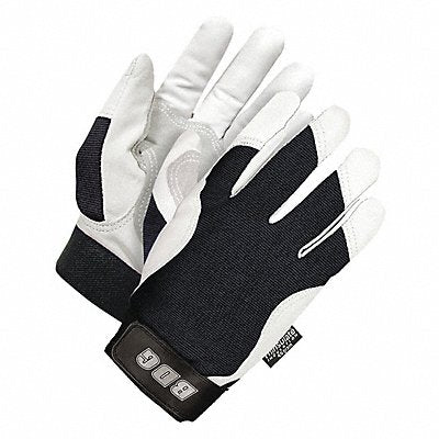 BDG 209816BX2LK VF Lthr Gloves Blk/W/Y 2XL 56LC74 PR