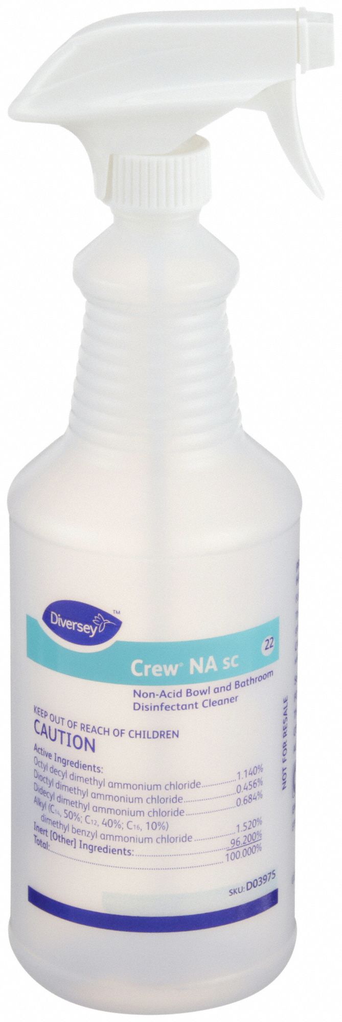 DIVERSEY D03975 Preprinted Bottle Plastic 32 oz PK12