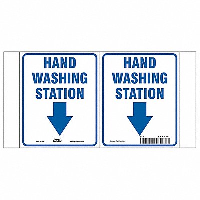 CONDOR PJV444P0605 Projecting Sign 7 H 7 W Plastic