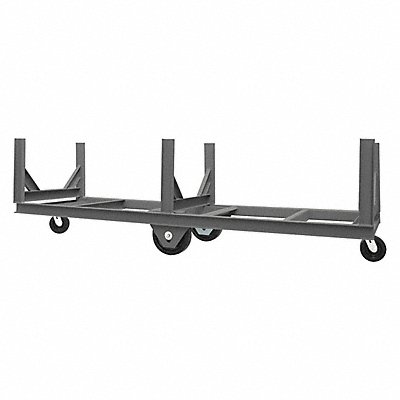 DURHAM MFG BCTE28604K95 Truck Grey with 6 x 2 Phenolic Castors