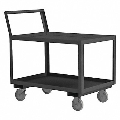 DURHAM MFG LDO24482ALU95 Truck Grey 2 Shelves with Side Brakes