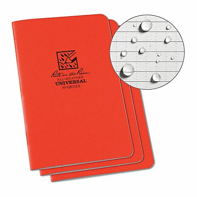 RITE IN THE RAIN OR71FX Notebook Field Flex 4-1/8 x 7 Size PK3