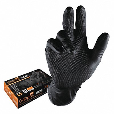 BDG 9916000BL Disposable Gloves L Glove Size PK50