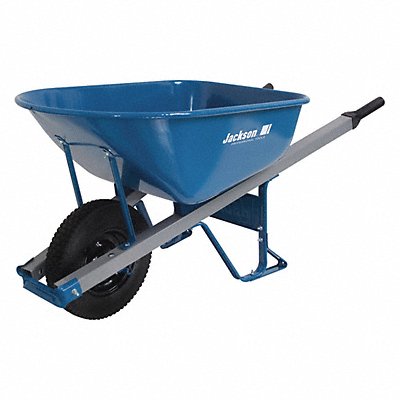 JACKSON M6SFFKB Steel Wheebarrow FlatFree Tyres 6cu. ft