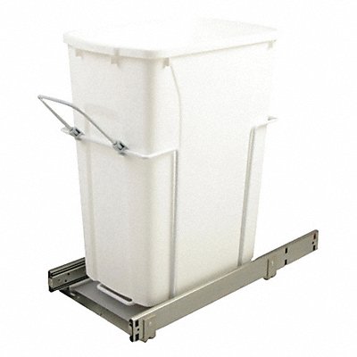 REAL SOLUTIONS SBM9120WH Pull Out Garbage Can 8-3/8 x17-5/16