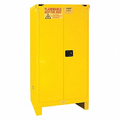 DURHAM MFG 1060SL50 Safety Cabinet Self Close 60 gal Legs