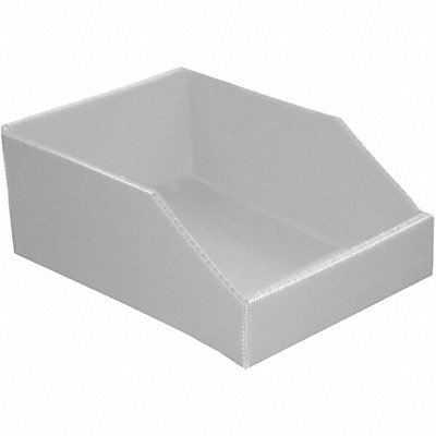 GRAINGER 5736WHITE Hopper Bin