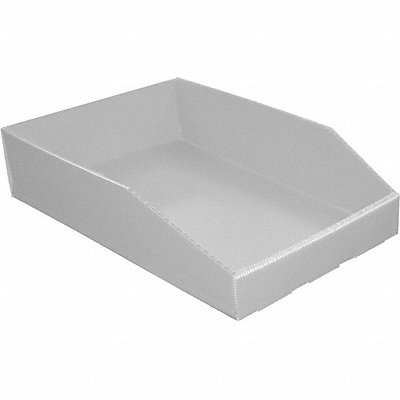 GRAINGER 5738WHITE Hopper Bin
