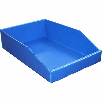 GRAINGER 5739BLUE Hopper Bin