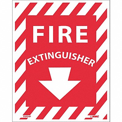 NMC FXPS4P Fire Extinguisher Sign