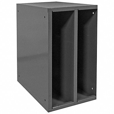 DURHAM MFG 58295 Storage Cabinet 2 Openings Grey Steel