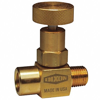 DIXON VALVE COUPLING MFB102 Mini Needle Valve Male to Female BR 1/4