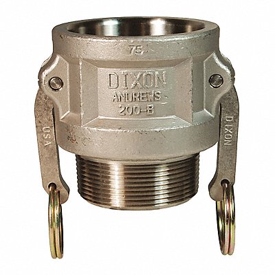 DIXON VALVE COUPLING 75BSS Cam and Groove Coupler x MNPT 3/4 SS
