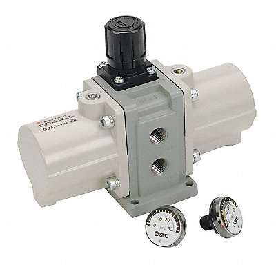 SMC VBA10AT02GZ Booster Regulator 1/4 NPT Port