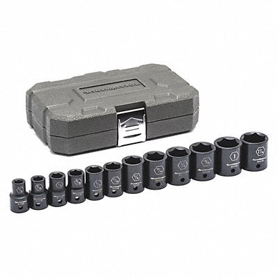 GEARWRENCH 84931N SAE Impact Socket Set 1/2 D 12pcs.