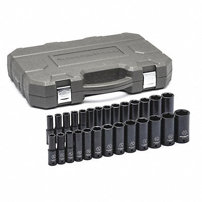 GEARWRENCH 84949N SAE/Metric Impact Socket Set 1/2 D 27pcs
