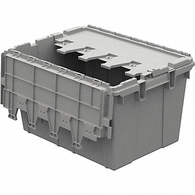 BUCKHORN AC2115120201000 Container AttachedLid 21 x15 x12 LtGrey