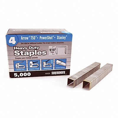 SUREBONDER 44404 Staples #4 Arrow Heavy Duty 9/16 PK5000