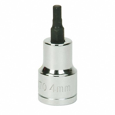 WILLIAMS 35170 Hex Bit Socket 3/8 D 4mm