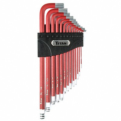 TITAN 12713 Hex Key Set SAE Non Slip 13 pcs.