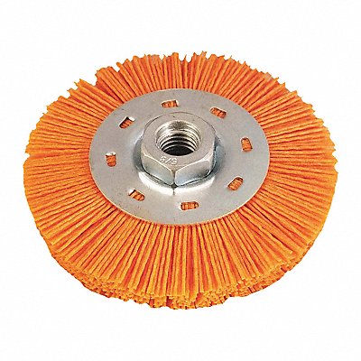 NYALOX BY DICO 7200077 Wheel Brush Orange 5/8-11 4-1/2