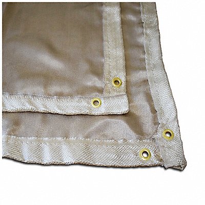 TILLMAN 594B66 Welding Blanket 6 ft W 6 ft L Tan