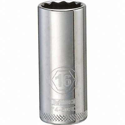 DEWALT DWMT74508OSP Deep Socket 12 Pt 3/8in 16 mm