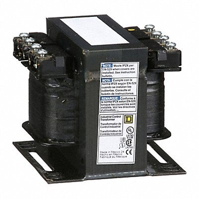 SQUARE D 9070T200D15 Trfmr Control 200Va 240/480V24/120V