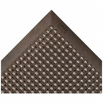 NOTRAX 599S0046BL Rubber Entrance Mat Black 4ft. x 6ft.