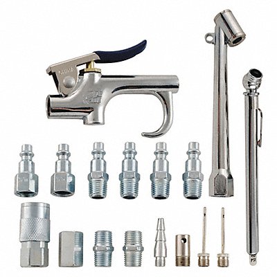 CAMPBELL HAUSFELD MP284701AV Air Tool and Accessory Kit 1/4 I/M 17pc