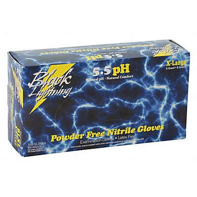 ATLANTIC SAFETY COMPANY BLL Gloves Black Nitrile Large PK100