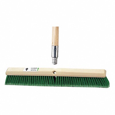 TOUGH GUY 59JM39 Push Broom 60 in Handle L 24 in Face